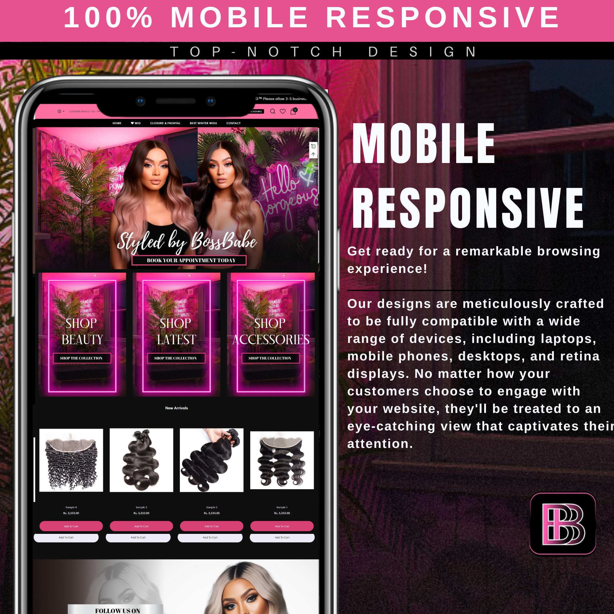 Pink Neon Premade Template
