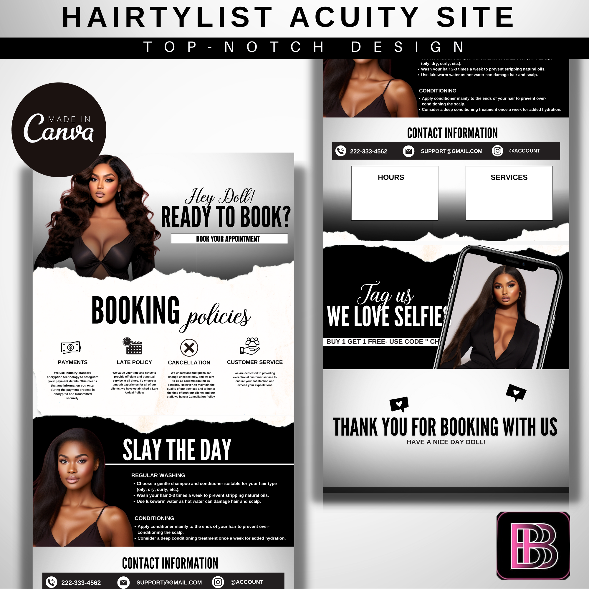 Black Acuity Premade Template