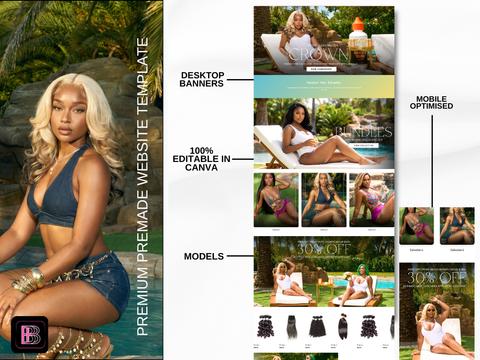 Swimwear/Hair Premade Template