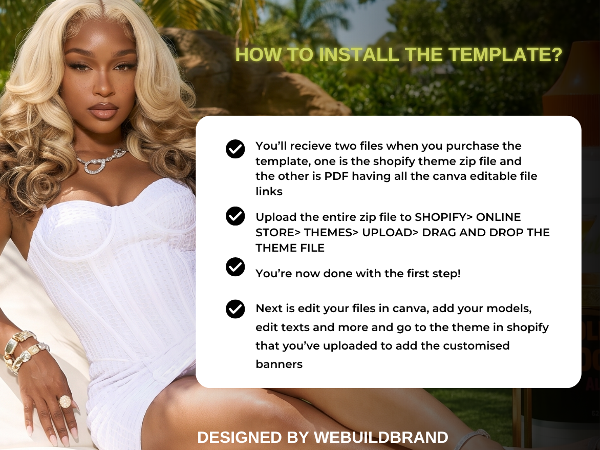 Swimwear/Hair Premade Template
