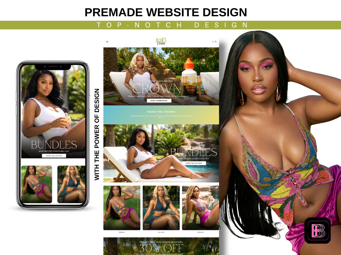 Swimwear/Hair Premade Template
