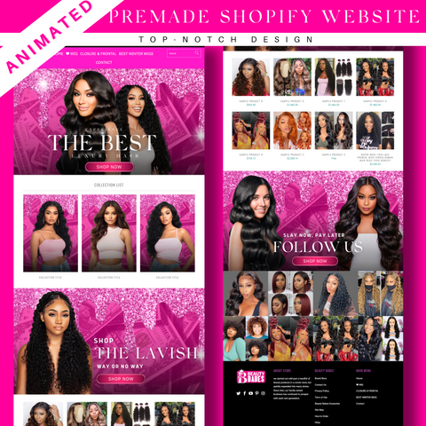 Pink Premade Template