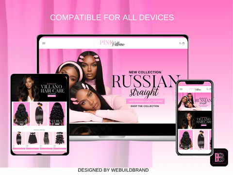 Pink Lash Premade Template
