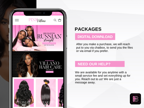 Pink Lash Premade Template
