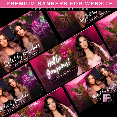 Pink Neon Premade Template