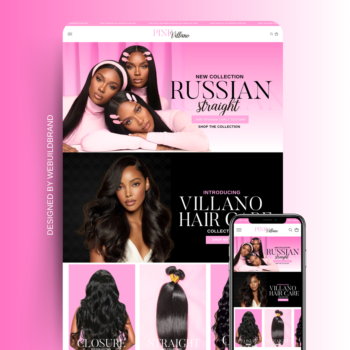Pink Lash Premade Template